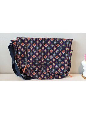 NEW Vera Bradley Bag Laptop Messenger "Mini Medallions" Adjustable Strap